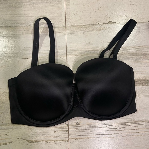 Luvlette Black Detachable Straps Padded Wired Bra 85F - Picture 1 of 8